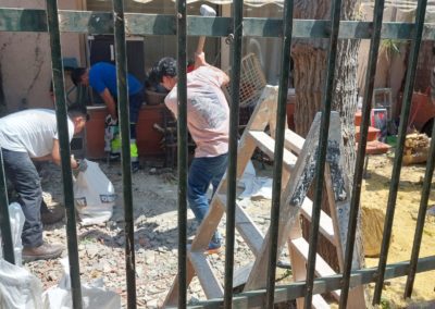 Retirada de suelo antiguo en terraza en Mollet del Vallés