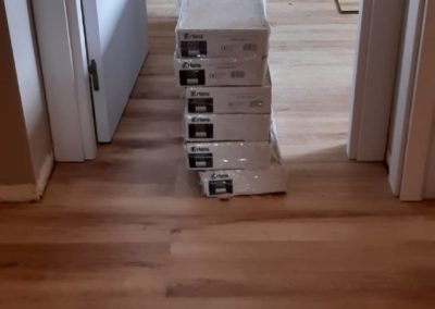Después de la colocación de parquet en Badalona para particular 2